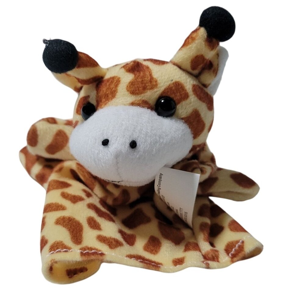 Oriental Trading Company Giraffe Hand Puppet 7 inch Plush Stuffed Animal Toy